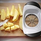 Planet Homeware Apple Cutter - 3 Changeable Blades - Apple Corer, Divider, Slicer & Wedger - Featuring Easy Grip Handles and Powerful Stainless Steel Blades - Large & Dishwasher Safe - Guarantee