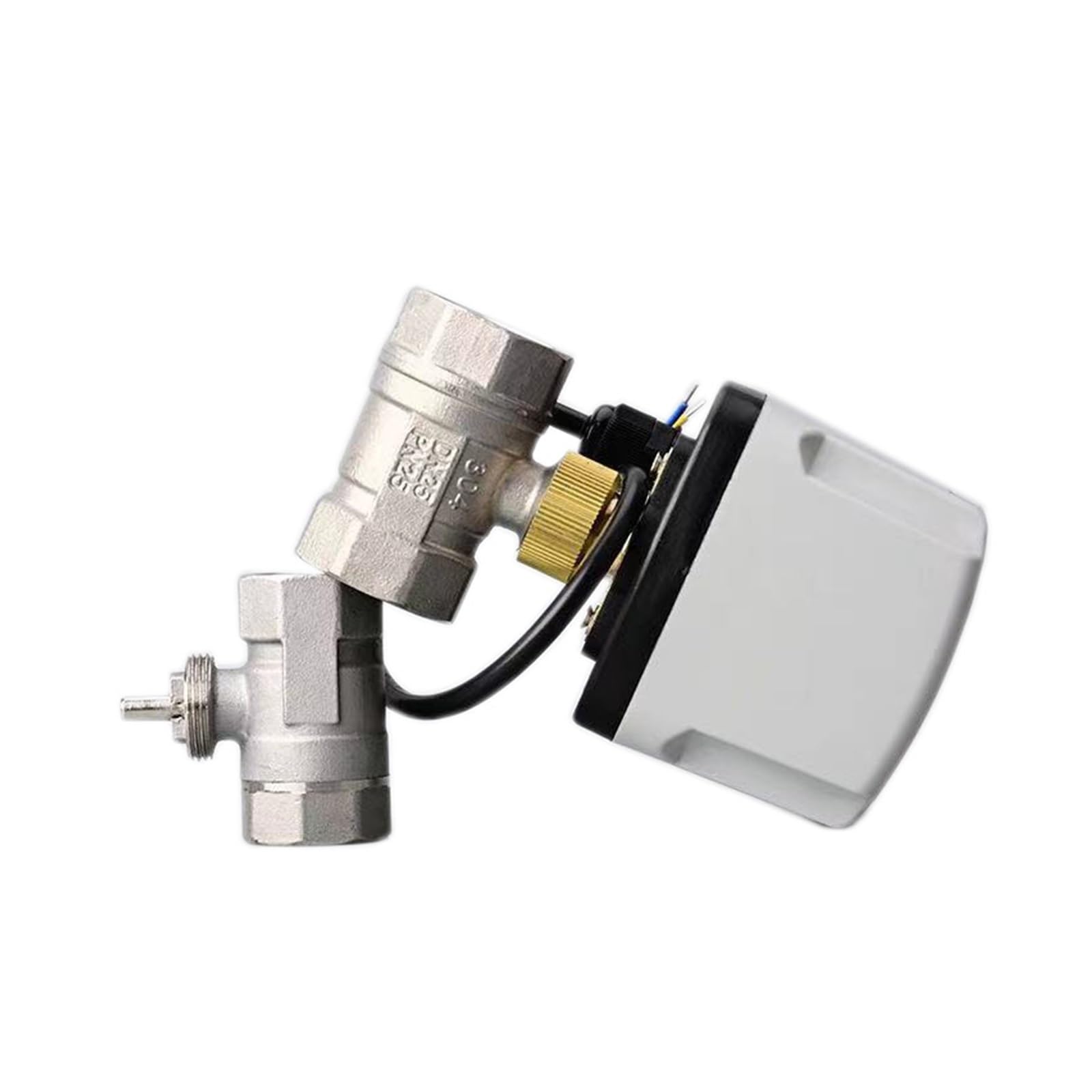 DN15 DN20 DN25 vanne motorisée en Acier Inoxydable 220V 12V 24V 3 Fils 2 contrôle vanne à Bille électrique Grand Couple Moteur en métal (Size : DN32, Color : 12VDC)