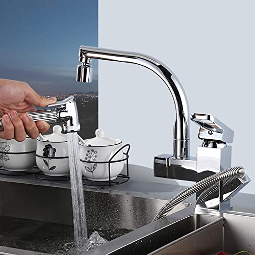 Grifo del fregadero cromado ideal para limpiar verduras cómodamente 4