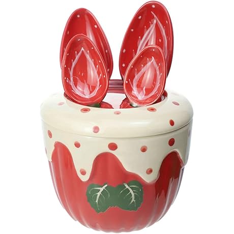 Cute Strawberry Kitchen Measuring Spoons