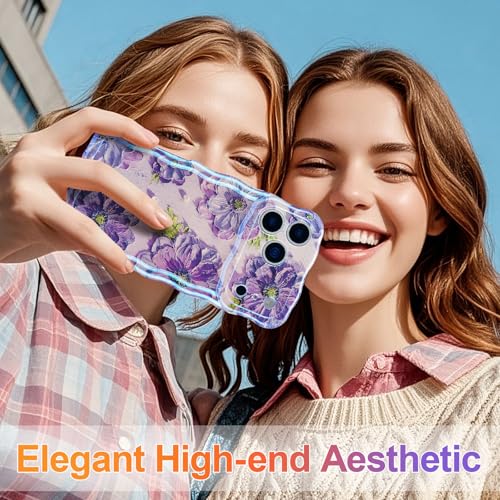 EYZUTAK Case for iPhone 18 Pro Max/17 Pro Max, Oil Painting Flowers, Purple by EYZUTAK - Used condition - Image 7