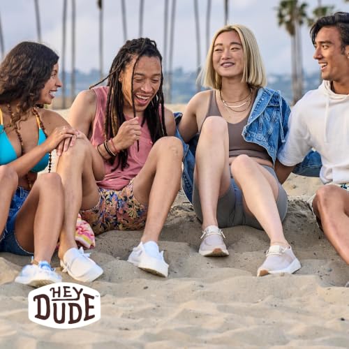 Image of HEYDUDE Men's Sirocco Neutrals Slip On Sneaker | Breathable Knit Upper