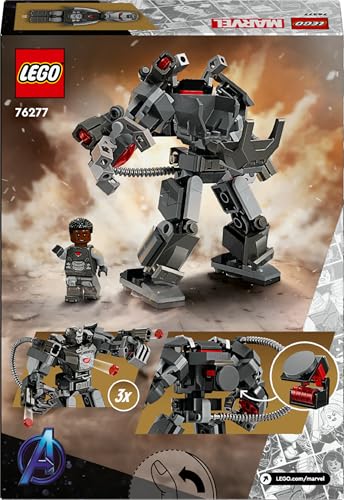 | Marvel Mech di War Machine, Giocattolo Action Figure da Costruire, Gioco per Bambini e Bambine da 6 Anni con 3 Shooter, Personaggio Leggendario del MCU, Regalo di Compleanno da Supereroi 76277 - Lego - Immagine 8