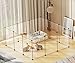 Pet Playpen,Puppy Playpen Transparent Small Animals Playpen, Pet Fence Yard Fence for Puppy,Bunny,Guinea Pigs,Ferrets,Mice,Hamsters,Hedgehogs,Turtles