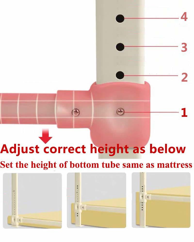 Rieles de cama para niños pequeños de 180 cm, protector de cama para cama doble/individual, riel de seguridad para cama Queen, King, Super King, riel de sueño extra alto, valla de cama de 1 lado