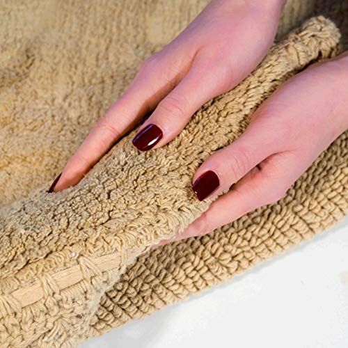 Chesapeake Merchandising Crochet 2-Piece Bath Rug Set, 21" x 34" & 17" x 24", Linen by Chesapeake - Image 7