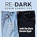 Tulip Re-Dark Denim Fabric Dye Kit, Easy Process to Upcycle Faded Jeans, Sustainable Fashion Kit, 3 pc