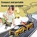 Aimery Collision Transforming Dinosaur Car Toy, 2 Magnetic Cars Convert into Dinosaur Toys,Dino Robot Toy, Boys Toys,Kids Toys, Party Birthday for Kids (Golden)