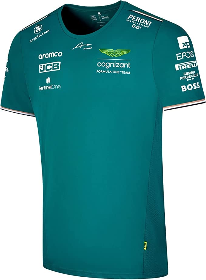 Cognizant F1 2023 Men's Fernando Alonso Team T-Shirt Green