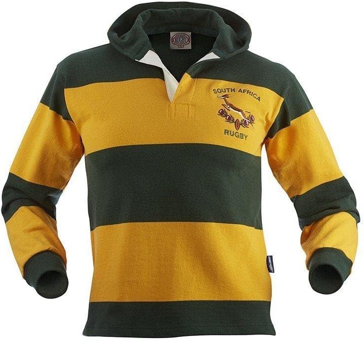 remera de rugby con capucha de Sudáfrica