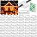 Hicarer 100 Pieces Adhesive Cable Clips Wire Clips Cable Management Wire Cord Holder (13 x 10 mm, White)
