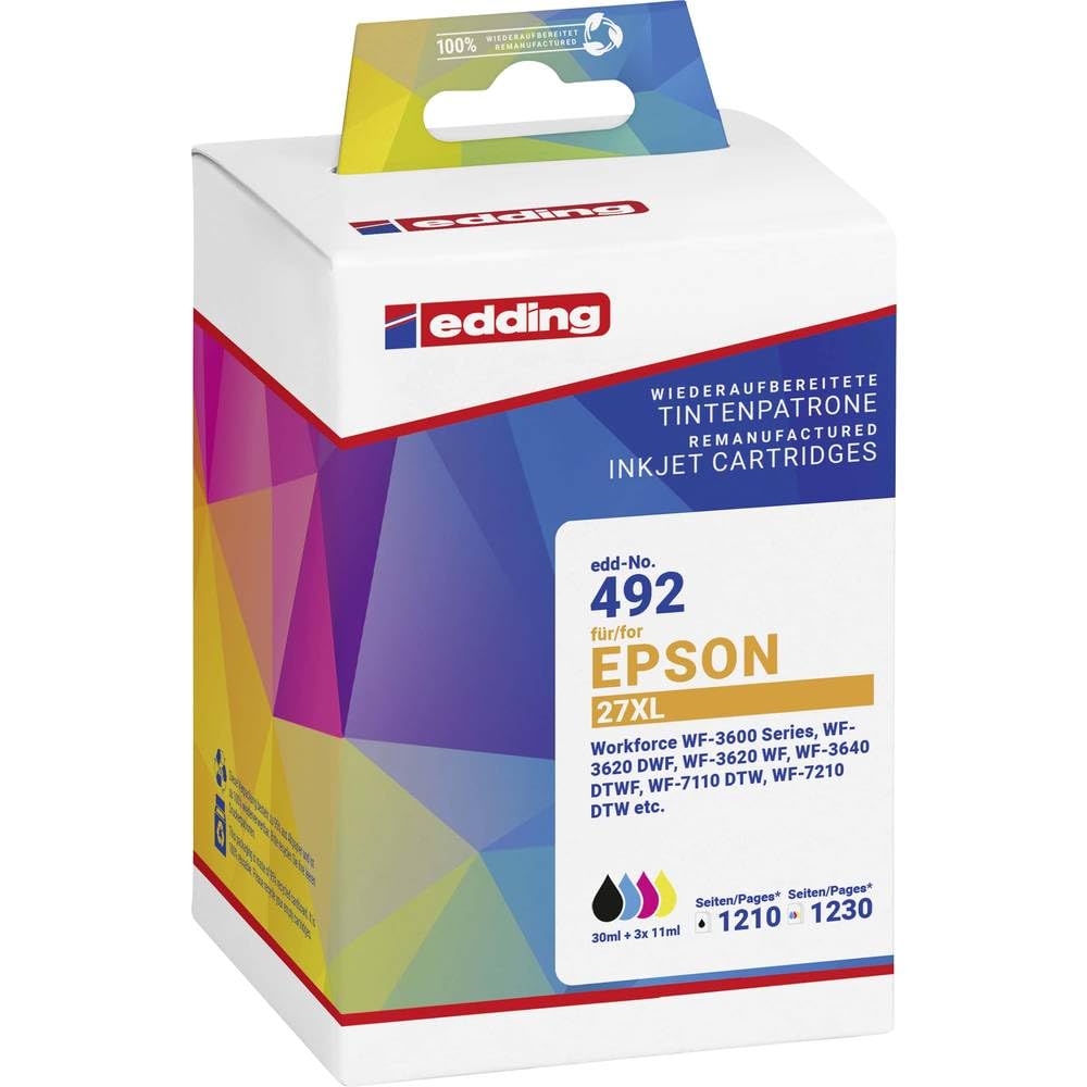 edding Druckerpatrone Ersatz für Epson T271 Reihe