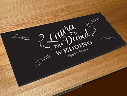 Artylicious Personalised Bar Ruer, Wedding Venue Bar Mat