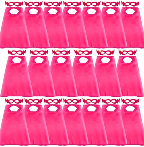Image of D.Q.Z Superhero-Capes for Kids 20 Sets Children-Superhero Capes and Masks for Super Hero Toys Birthday Party Dress Up Costume