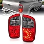 AmeriLite for 2000-2006 Toyota Tundra Double Cab Trim Red Smoke LED Replacement Tail Lights Pair - Passenger and Driver Side