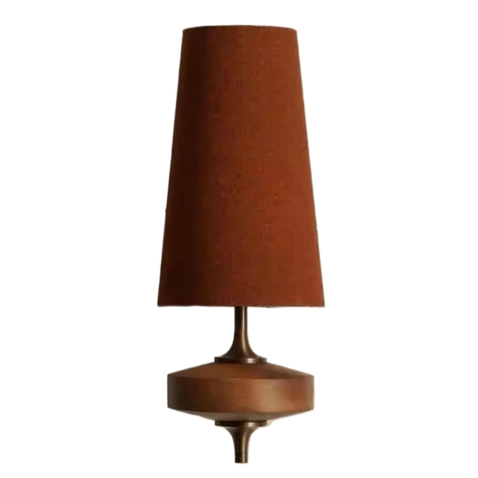 FEITENGDA Vintage Conical Wall Sconce Fabric Shade Wall Lamp