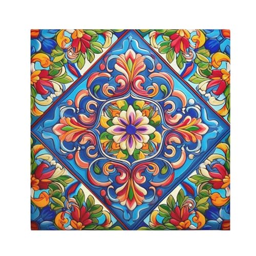Servilletas de Tela Mexicana Talavera Set 6 Piezas miniatura 1