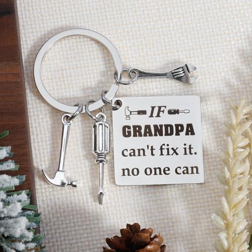 Grandpa Gifts Fathers Day Christmas Grandparents Day Birthday Stocking Stuffers Keychain - Image 4