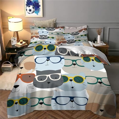 Parure de lit fermeture éclair housse de couette patchwork 260x220 - 6