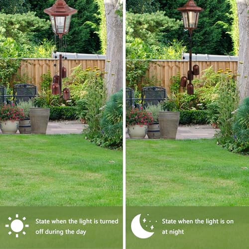 Carillon éolien pour jardin extérieur lampe solaire étanche et éclairage de véranda - 5