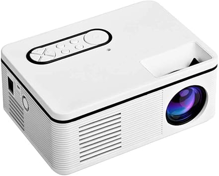 Mini Home HD LED Portable Multimedia Projectors, 1080P Home Theater with Remote Controller, Support HDMI, AV, SD, USB,White