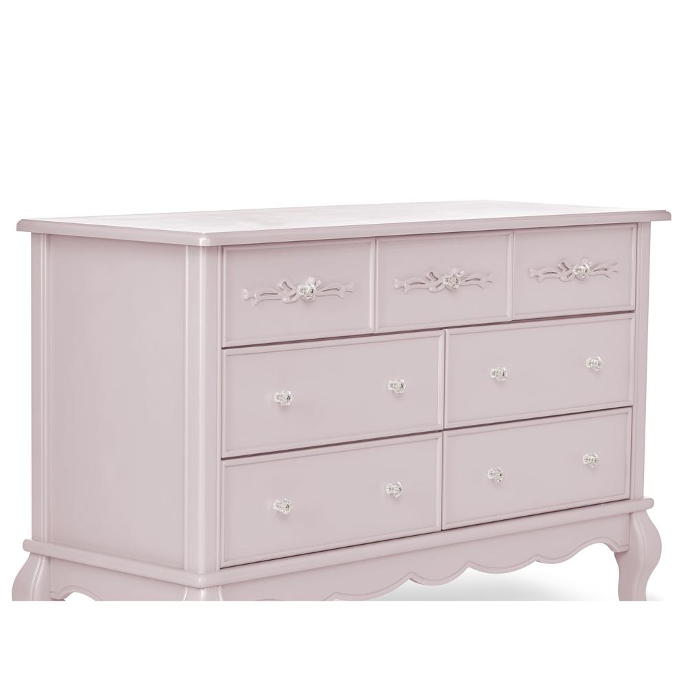 Amazon.com: Evolur Aurora 7 Drawer Double Dresser, Dusty Rose