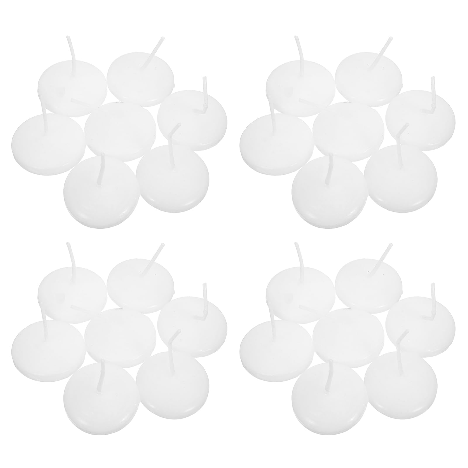 SUPVOX 30 Pezzi Candele Galleggianti Bianche per Ristoranti e Hotel e Design Stabile Perfette per Decorazioni Romantiche e Centrotavola Eleganti