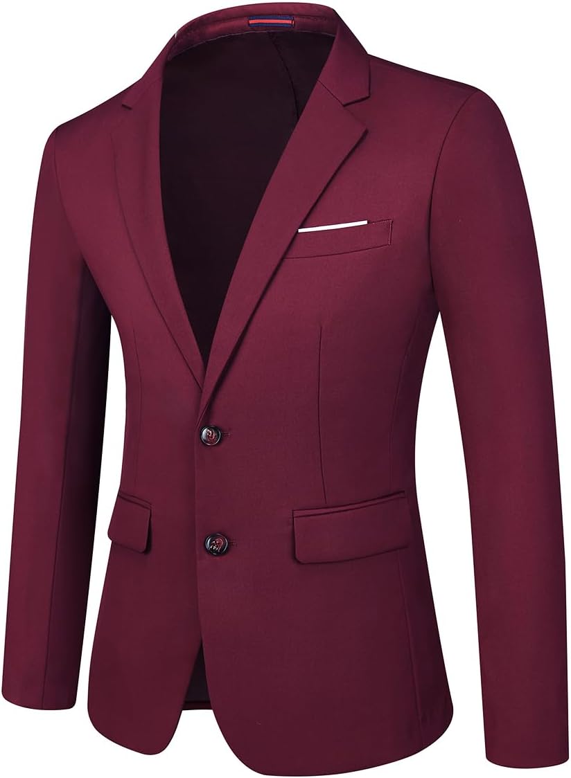 Men's Sport Coats & Blazers Slim Fit Suit Jacket for Men Two Button Sport Coat for Wedding Casual