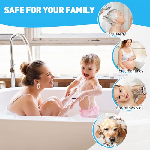 Image of Square Shower Mat Non Slip: 24 x 24 Inch Soft Loofah Shower Stall Mat with Center Drain Hole - Secure Stand Up Shower Grip Pad for Inside Shower