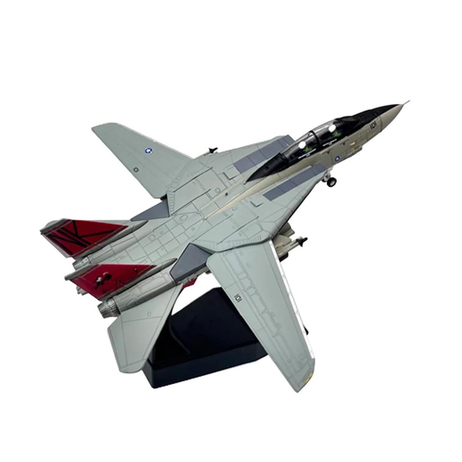 Must-have dla kolekcjonerów Odlewany metalowy samolot w skali 1/100 dla Grumman F14 Tomcat Fighter Odlewany metal Model samolotu samolotu ze stojakiem do kolekcji i ekspozycji (styl II)