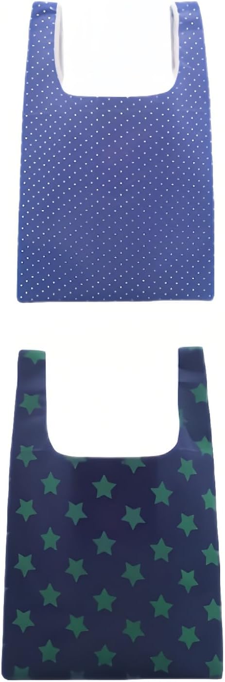 2 Pack Reusable Foldable Grocery Bags – Waterproof 20×14 Inch Tote with Pockets