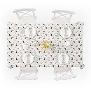 Cackleberry Home Farmhouse Chicken Fabric Tablecloth 100% Cotton, 60 x 84 Oval Cackleberry Home Farmhouse Chicken Fabric Tablecloth 100 Cotton 60 x 84 Oval