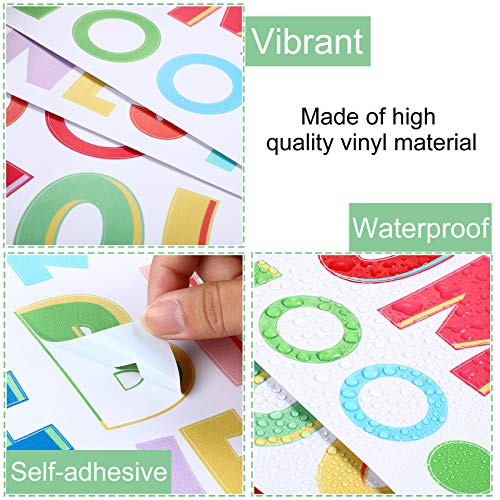 6 Pieces Colorful Inspirational Wall Decal Motivational Quote Phrases Wall Sticker You're Braver Than You Believe Decals For Classroom Nursery Kids Home Decoration #TOP2