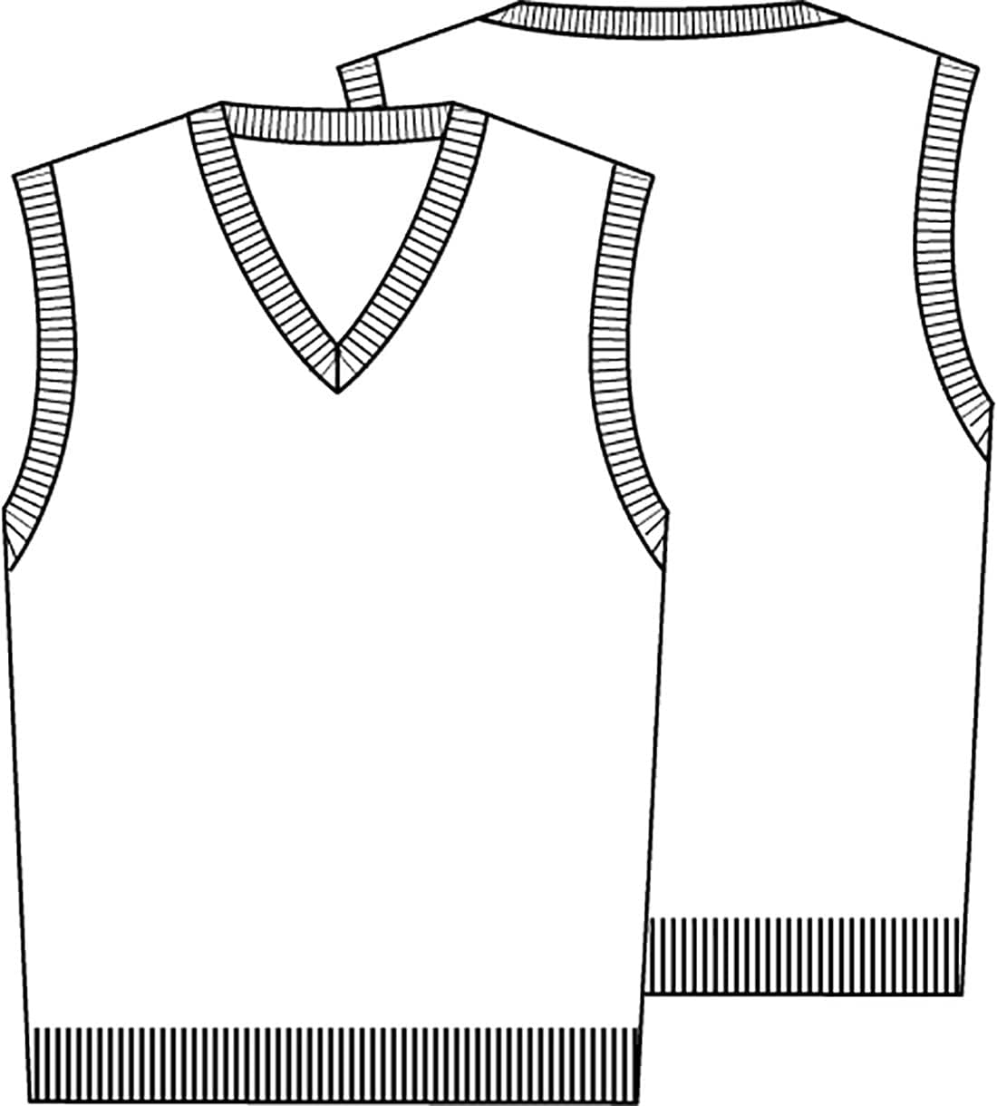 Classroom Unisex-Adults V-Neck Sweater Vest, Dark Navy, S