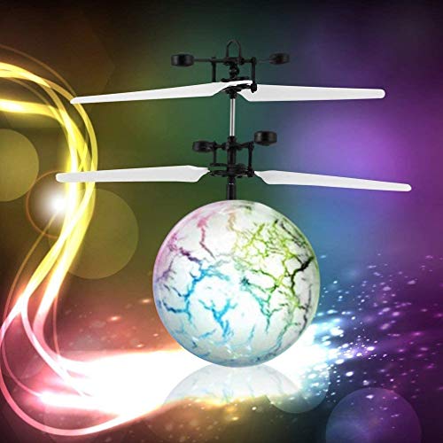 Flying Ball, UTTORA RC Flying Toy for Kids Boys Girls with Colorful Flashing LED Infrared Induction Helicopter Ball Toy Gift for Kids Indoor and Outdoor Games