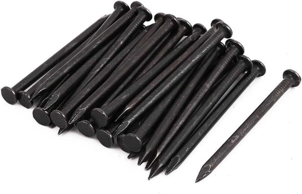TOP-VIGOR 30Pcs Hardware Nails, 4mmx70mm Fiber Concrete Cement Wall Point Tip Nails