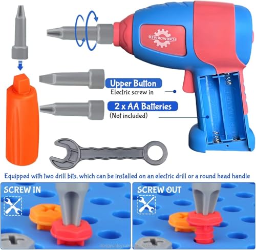 Image of Cable World Space Theme Creative Drill Set - 2-in-1 3D Building Blocks & 2D Puzzle - STEM Educational Construction Toy with Screwdriver & Portable Case for Kids 3+ Ideal for Gifting