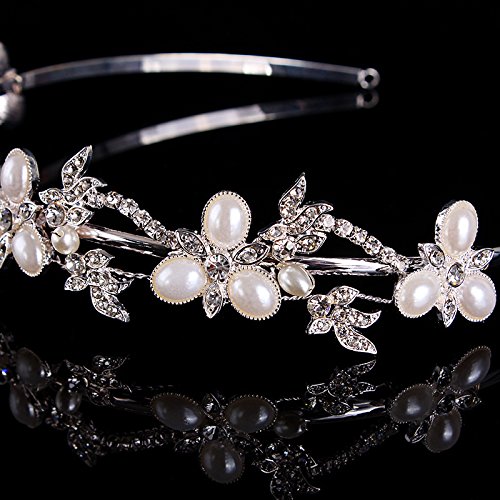 Serre-tête avec super belles fleurs pour cheveux de mariage - 2
