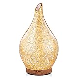 【Einzigartige Handgefertigte Kunstwerke】 Wenn Sie ein Ornament in Ihrem Zuhause benötigen, ist dieser spezielle handgefertigte Glasdiffusor für ätherische Öle Ihre perfekte Wahl. Dieser Luftbefeuchter verwendet eine Glasabdeckung und eine dekorative Holzmaserung. Es eignet sich hervorragend zur Dekoration Ihres Schlafzimmers, Wohnzimmers, Kinderzimmers, Arbeitszimmers, Büros und Yogaraums.