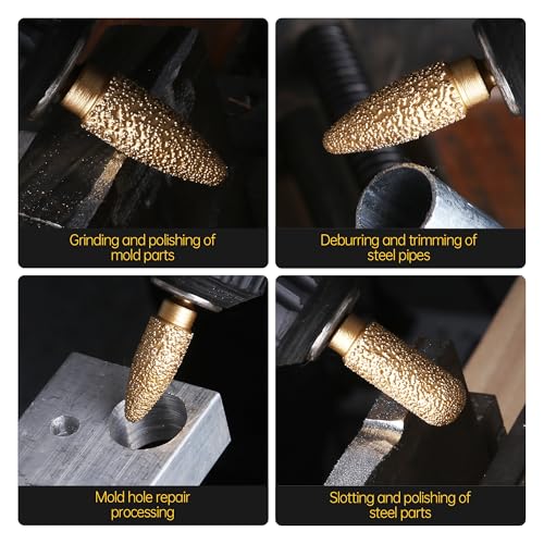 Puntas Rotativas Diamante Triangular 6mm Shank miniatura 4