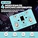 M-VAVE Looper Pedal Drum Machine with Tuner 11-Minute Loop, 30 Preset Drum Patterns, App Editing & Sharing, Dual Power Modes, Tuner, Drum Machine, Loop Mixed Mode