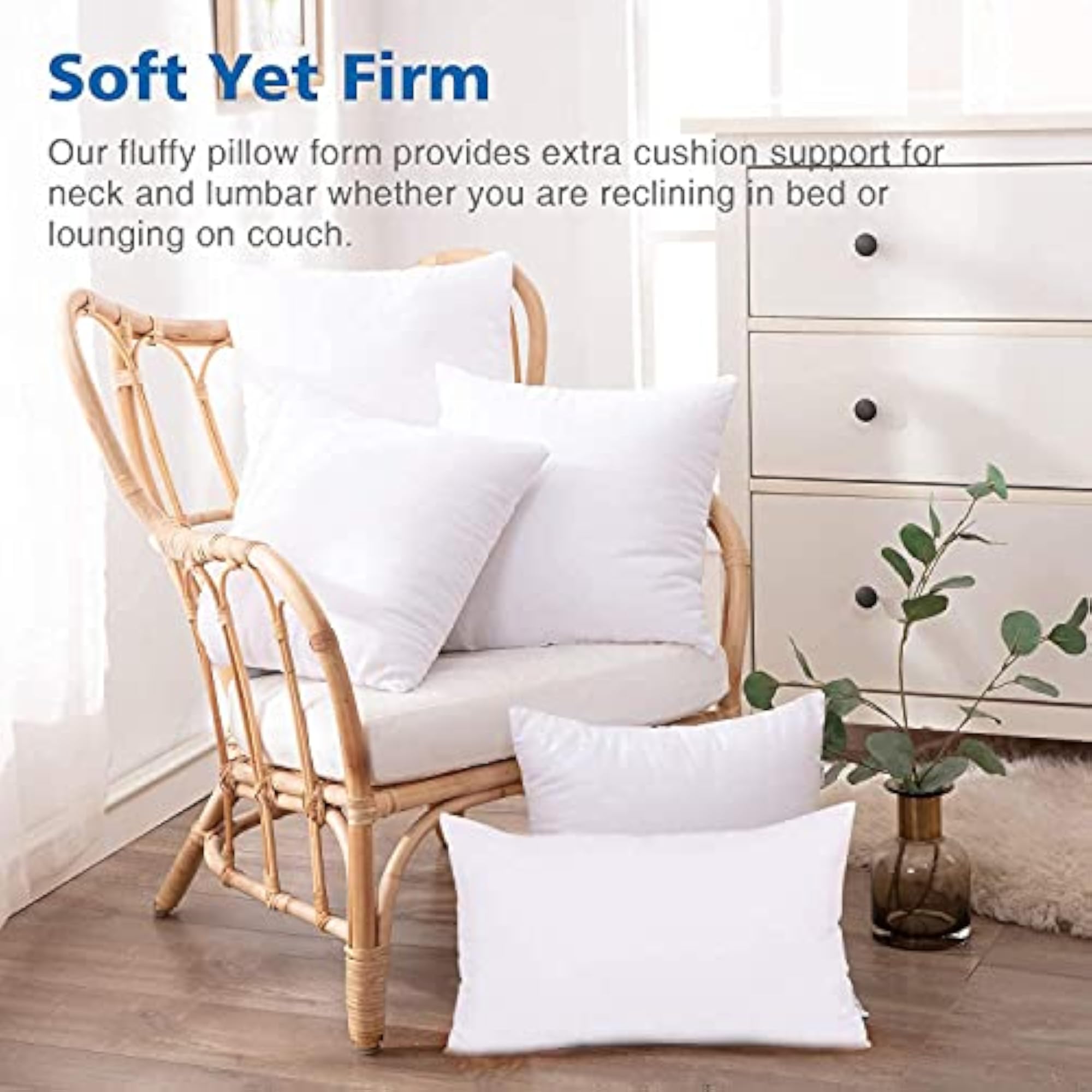 Combo Set of 2 Micro Filled Plain Microfiber Pillows for Comfortable Sleep