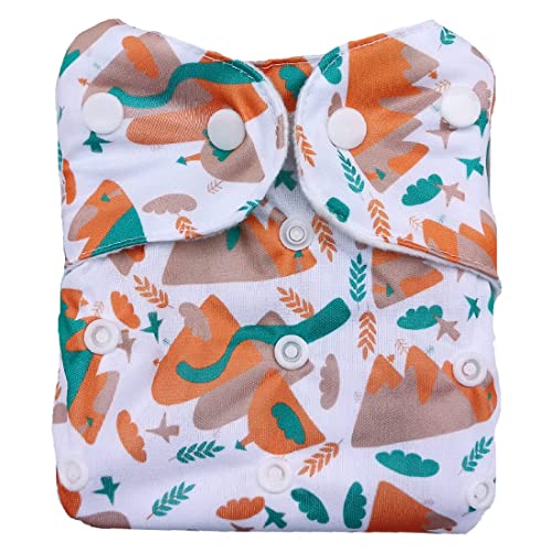 Image of Babymoon Washable & Reusable Cloth Diaper Pocket with Grey Insert Pack of 2