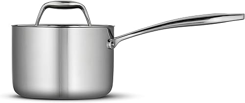 Miniatura 3 de Tramontina Sartén cubierta de acero inoxidable con revestimiento de tres capas, 1.5 cuartos de galón, 80116021DS y 80114535DS de aluminio