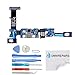 Omnirepairs-For Samsung Galaxy Note 5 SM-N920A (AT&T) Charging USB Port Flex Cable + Microphone + Audio Jack Port Ribbon Replacement + Tools