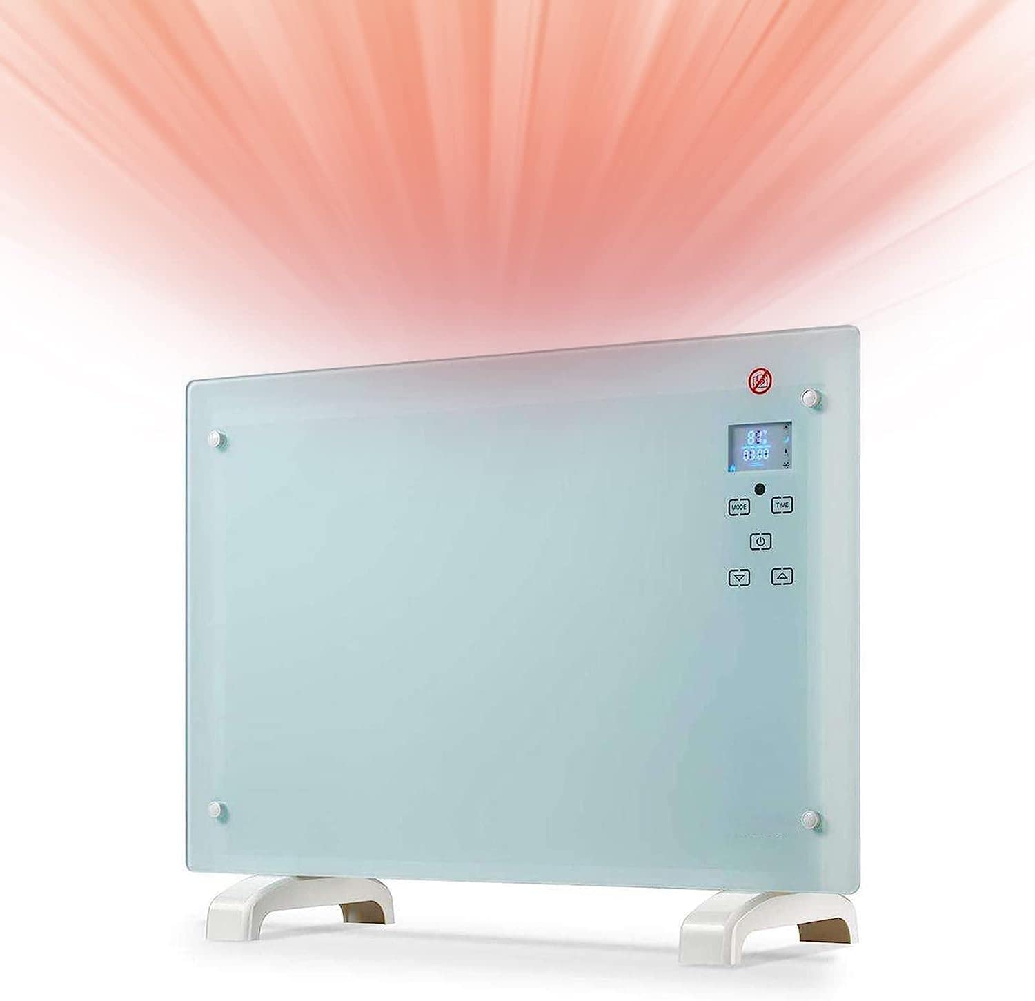 1500W Crystal Glass Flat Convector Heater Freestanding Heaters Wall-Mounted  Heater with LED Screen and Remote Control : Amazon.ca: Tools u0026 Home  Improvement