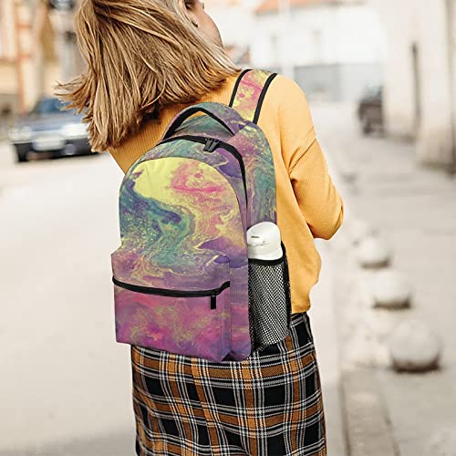 Zaino Da Città Classico Adulto Donna Casual Daypacks Moda Zaino Scuola Elementare Stampa Per Ragazze Ragazzi Fluido Rovente - 6