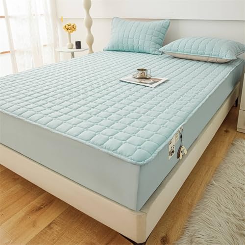Fitted Sheet - Sábana bajera ajustable (150 x 190 cm), color verde claro
