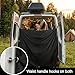 RSDKL 7x6 ft Van Privacy Curtain in Cab, Rear Door Shower Curtain with 4 Pack Magnetic and 2 Pack Ground Stakes Hooks Adjustable Camping Curtain Changing Car Cover for Truck Travelling