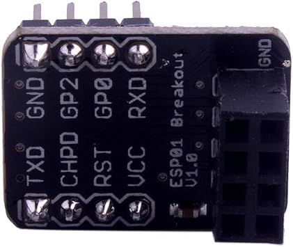 ESP8266 ESP-01 ブレークアウトボード ESP-01S ブレッドボードアダプター PCBボード シリアルWiFiトランシーバーネットワークモジュール用 5個パック
